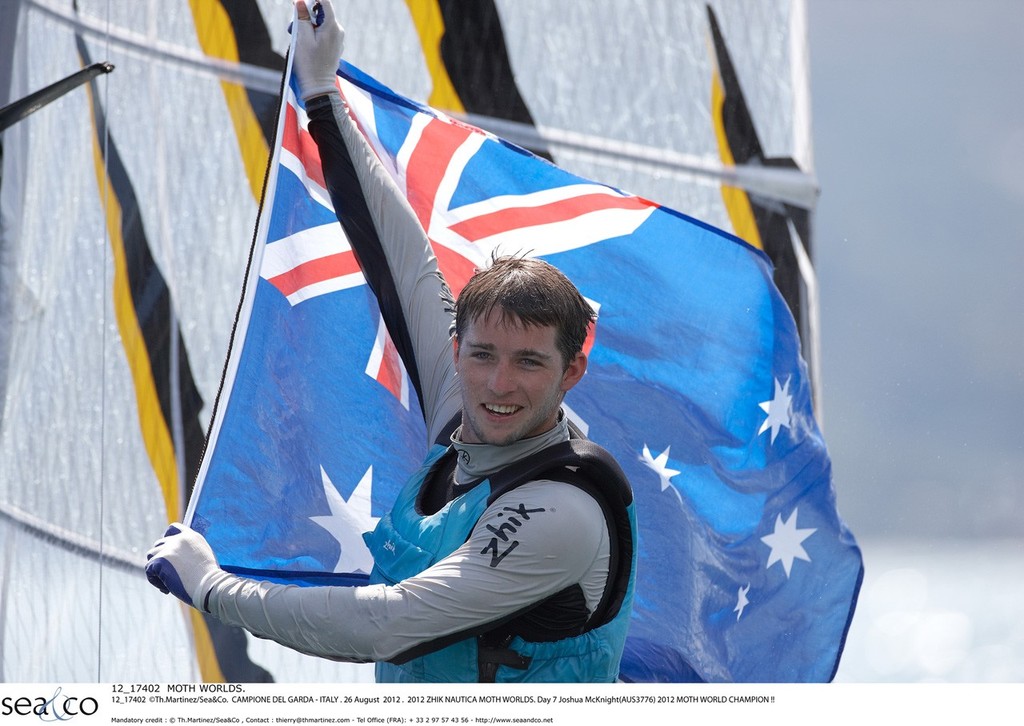 Australia’s Joshua McKnight took top honors at the Zhik Moth World Championships © Th Martinez.com http://www.thmartinez.com